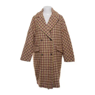 Coat (Brown, Multicolored) from My Style Acrylic, Cotton, Polyamide, Polyester, Viscose, Wool