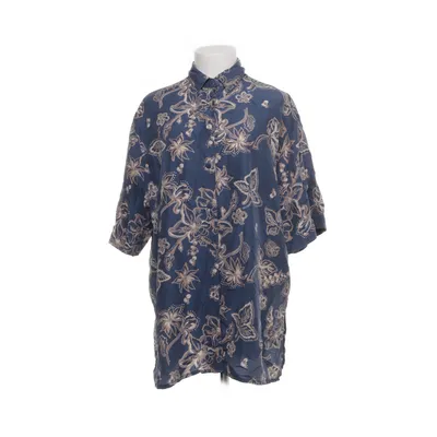Korte mouwen shirt (Blauw, Beige) van Ecco Zijde