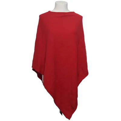 Poncho (Rouge) de Cashmere Cachemire, Laine de mouton, Polyamide, Viscose