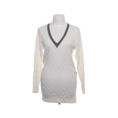 Pullover (Hvid, Blå) fra Sandro Kashmir, Polyamid, Viscose, Uld