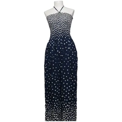 Maxi jurk (Blauw, Wit) van New Collection Viscose