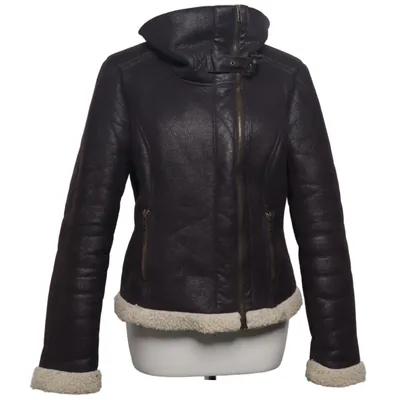 Veste en peau de mouton retournée (Marron, Beige) de Vero Moda Jeans Polyester