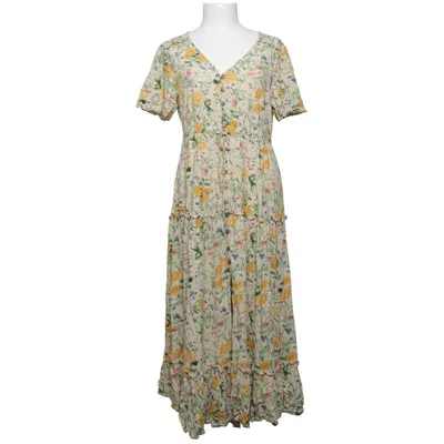 Maxi jurk (Beige, Geel, Groen) van Object Viscose