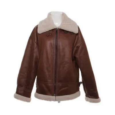 Shearlingjacka (Brun, Beige) från Edited Polyester, Polyuretan
