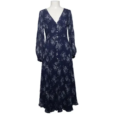 Maxi dress (Blue, White) from Polo Ralph Lauren Polyester, Viscose