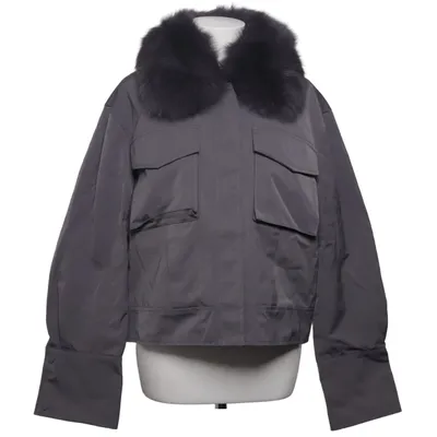 Vinterjacka (Grå) från Meotine Rävpäls, Polyester, Viskos