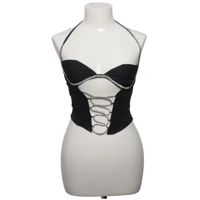 Crop top (Sort) fra PrettyLittleThing