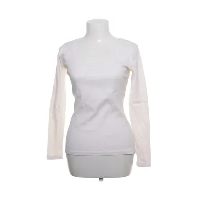 Lange mouwen shirt (Wit) van H&M Basic Katoen, Elastaan