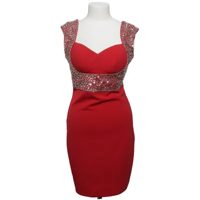 Robe de cocktail (Rouge) de Soky & Soka Élasthane, Polyester