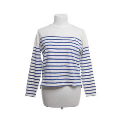 Långärmad t-shirt (Vit, Blå) från Maison Labiche Ekologisk bomull