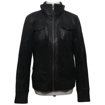 Leren jack (Zwart) van ONLY Leer, Polyester