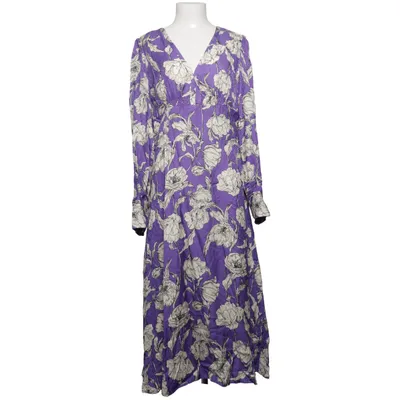 Maxikjole (Lilla, Hvid) fra Seventy Acetat, Cupro, Viscose