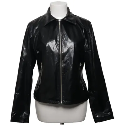 Jacket (Black) from Crazy World Polyester, Polyurethane