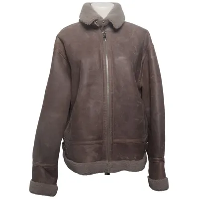 Shearlingjakke (Beige) fra Arma Læder