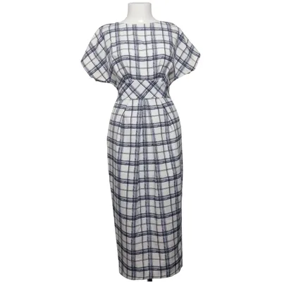 Klänning (Vit, Blå) från Closet London Elastan, Polyester