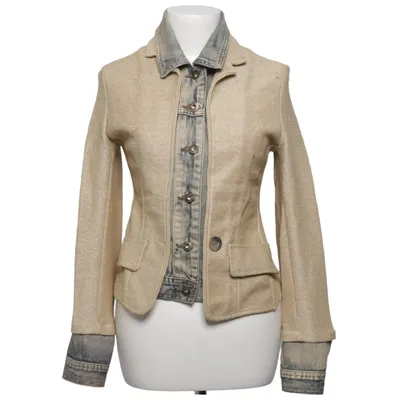 Blazer (Beige, Blue) from Aust Cotton, Polyamide