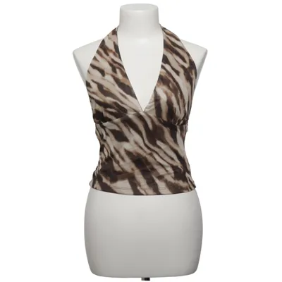 Halternecktopp (Beige, Brun) från Loavies Elastan, Polyester