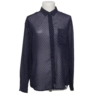 Blouse (Blauw, Wit) van Mango Basics