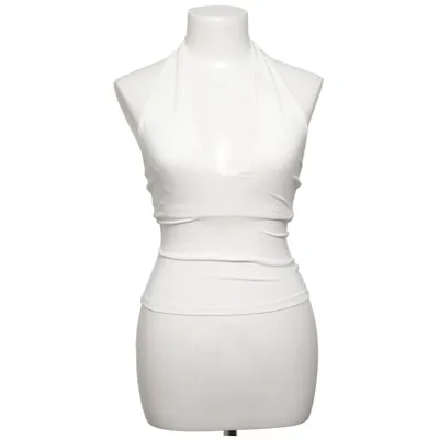 Halter neck top (White) from Skims Elastane, Modal