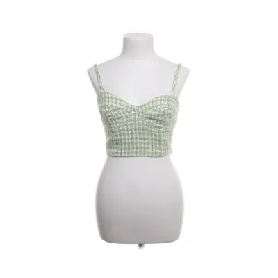 Crop top (Vit, Grön, Gul) från Stradivarius Elastan, Polyester