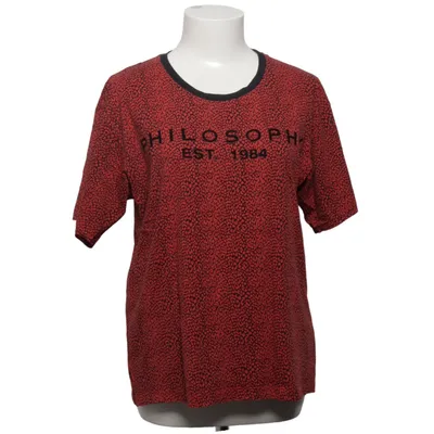 T-shirt (Red, Black) from Philosophy di Lorenzo Serafini Cotton
