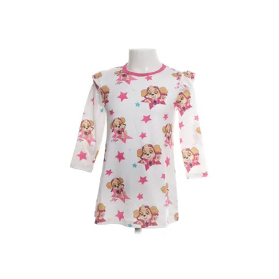 Klänning (Vit, Flerfärgad) från PatPat Elastan, Polyester