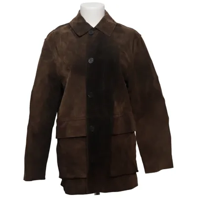 Veste en cuir (Marron) de Zara Cuir