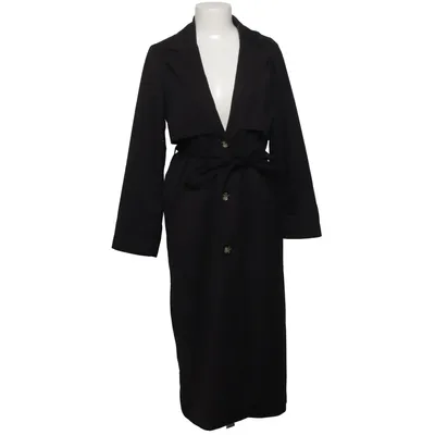 Trenchcoat (Zwart) van Monki Elastaan, Polyester, Viscose