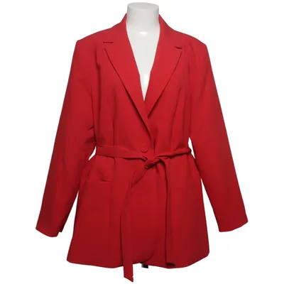 Frakke (Rød) fra Ms Mode Elastan, Polyester, Viscose