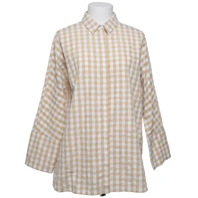 Shirt dress (Beige, White) from Oui
