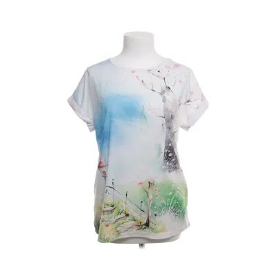 Top (White, Multicolored) from Laura Kent Elastane, Viscose