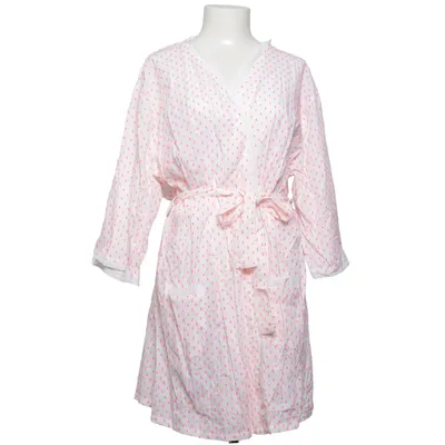 Dressing gown (White, Pink) from Love to Lounge Cotton, Metallic fiber