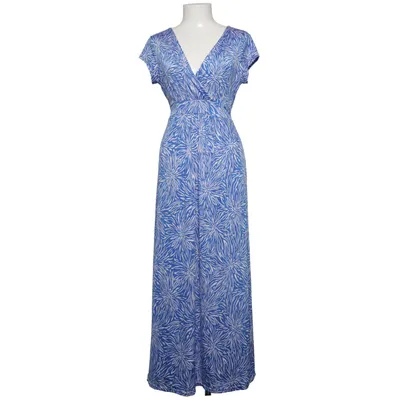 Långklänning (Blå, Vit) från Stockholms Klänningsfabrik Elastan, Polyester