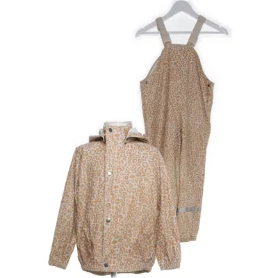 Regnställ (Beige, Orange) från Kuling Polyuretan, Återvunnen polyester