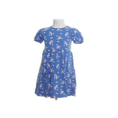 Jurk (Blauw, Wit) van Miniboden Katoen
