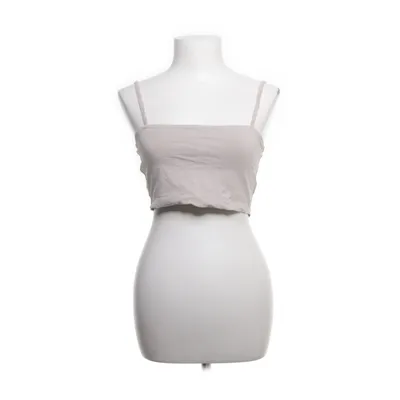 Crop Top (Grau) von Monki Baumwolle, Elasthan