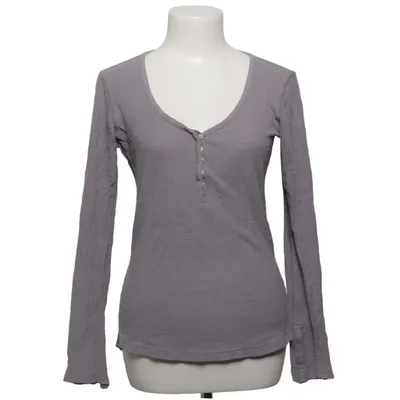 Henley shirt (Grijs) van Denham Katoen