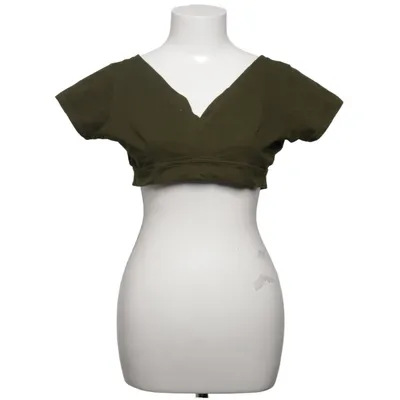 Crop top (Green) from Guru Shop Cotton, Elastane