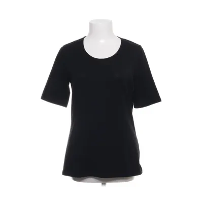 T-shirt (Zwart) van Le Tricot Perugia Elastaan, Merinowol
