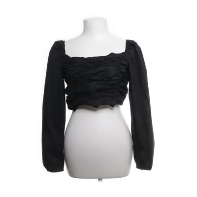 Crop top (Zwart) van Boohoo Elastaan, Katoen