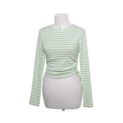 Långärmad t-shirt (Grön, Vit) från ASOS Design Elastan, Polyester, Viskos