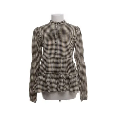 Bluse (Beige, Sort) fra Moves Polyester, Viscose