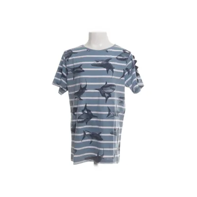 T-shirt (Blå, Vit) från Yigga Bomull