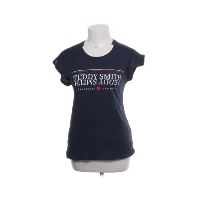 T-shirt (Blauw) van Teddy Smith Katoen, Polyester