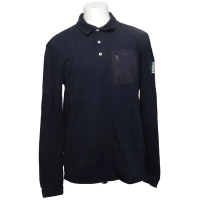 Rugby Shirt (Blau) von Aeronautica Militare Baumwolle, Polyester