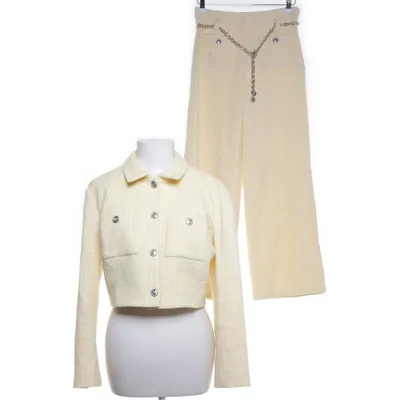 Suit (Yellow, White) from Maje Polyester, Viscose
