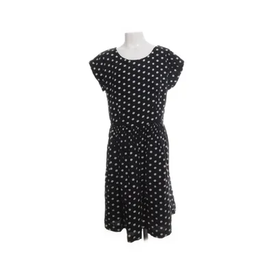 Dress (Black, White) from Johnnie B Cotton, Linen, Viscose