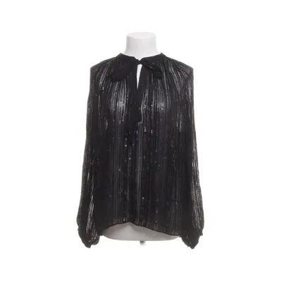 Bluse (Sort) fra Zara Metallfiber, Viscose