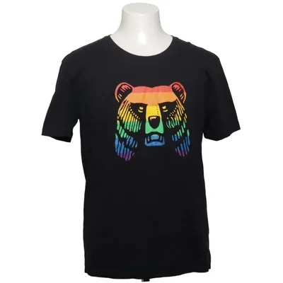 T-shirt (Svart, Flerfärgad) från Russell Ekologisk bomull