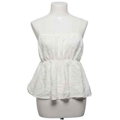 Tank­top (Weiß) von H&M Baumwolle, Viskose